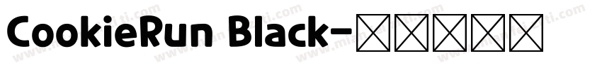 CookieRun Black字体转换